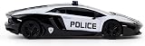 CMJ RC Cars Lamborghini Aventador LP700-4 Police 1:24 2.4GHz Lights view 5