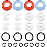 16-Piece Faucet Repair Kit | Ceramic Disc Cartridges & Silicone Washers, Universal Fit Valve Replacement for Kitchen/Bathroom Tap (Leak-Proof Plumbing Tools)
