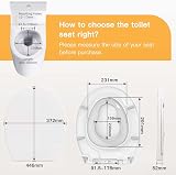 Pipishell Family Toilet Seat Soft Close with Removable Child Seat White view 3