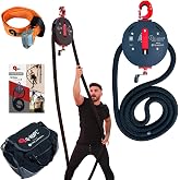 Q-Rope Endless Rope Trainer Machine - Portable Home Gym Workout Equipment for Full Body Strength, Cardio &amp; Conditioning | 132 lb Adjustable Resistance, Patented Infinity Rope Pulley System