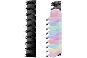 Hat Organizer for Baseball Caps Hat Rack Storage Ball Cap Racks Hat Hanger Holder Multilayer Hooks for Wall Bedroom Closet 1 