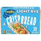 Wasa Light Rye Crispbread, 9.5 oz, Rye Crackers, Non-GMO Ingredients, Good Source of Fiber