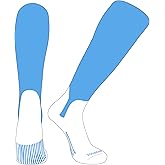 PEAR SOX OTC Baseball Softball Stirrup Socks (S, 5in) Sky Blue, White