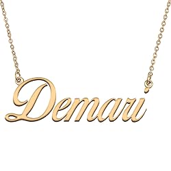 HUAN XUN Customized Custom Simple Any Name Necklace