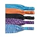Setucamp Sweatbands, Headbands, Wicking Stretchy Head Wrap Ideal for Yoga/Cycling/Running/Fitness Exercise, Head Sarf Pullover for Women and Men, 5 Piece