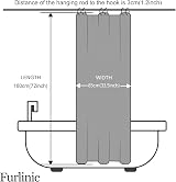Furlinic Shower Curtain Anti Mould Waterproof Mint 85x180cm Polyester view 6