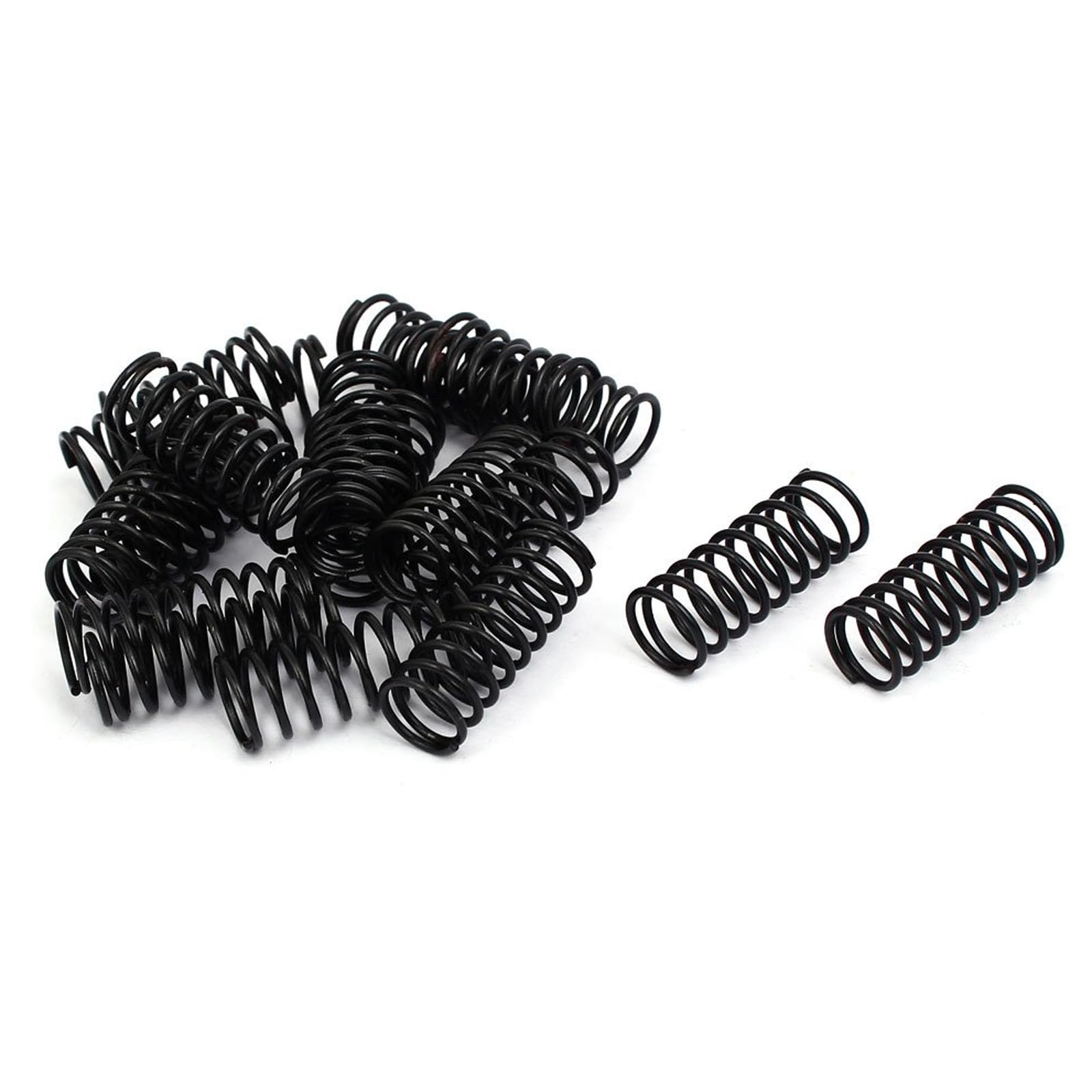 TA-VIGOR 20Pcs Extended Compressed Spring, 1.2mm Wire Dia, 12mm OD, 30mm Length Durable Stainless Steel Small Dual Hook Tension Spring for Furniture Screen Doors Repair Projects