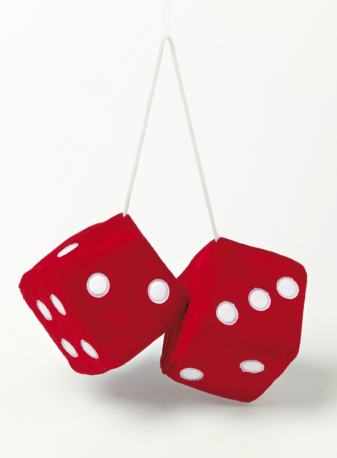 SUMEX JUMBO40 Big Furry Dice 9 x 9 cm - Red