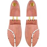 tongzaner Cedar Shoe Tree for Men Women Red Cedar Wooden Shoe Trees with Twin Tubes