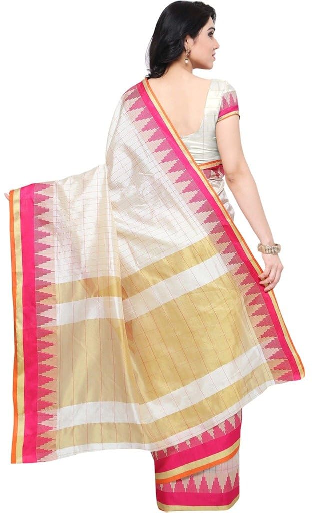 ethnicjunction women's art silk saree with blouse