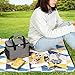 Lifewit Insulated Lunch Box Bag for Kid Boy Girl, Thermal Bento Bag for Office & School with Ice Pack Grey 6L
