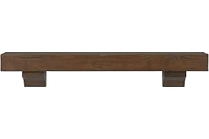 Pearl Mantels 412-60-70 Shenandoah Pine 60-Inch Fireplace Mantel Shelf, Rustic Cherry