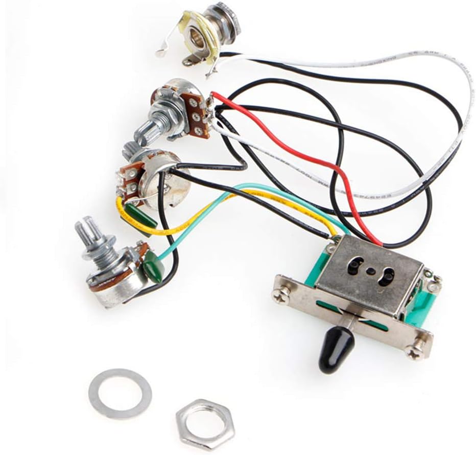 Amazon Com Xisaok 5 Way Switch 250k Pots Knobs Wiring