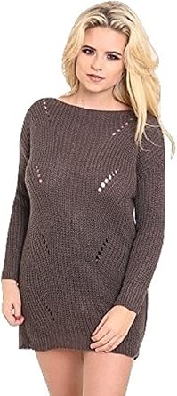 distressed jumper dress