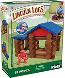 LINCOLN LOGS – Forge Mill Cabin – 51 Pieces – Ages 3+ – Preschool Educational Toy