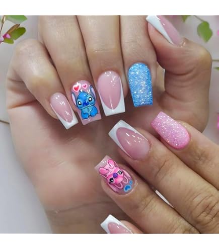 キャラクタープレスオンネイル 楽天市場】【 キャラクター ネイルチップ 貼って剥がせる 立体 24枚