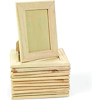 DIY Wood Picture Frames (set of 12) Do It Yourself Unfinished Wood Crafts for Kids and Fun Home Activities