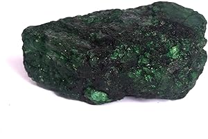 GEMHUB Egl Certified Green Emerald 329.00 Ct A Grade Natural Raw Rough Green Emerald Stone for Cabbing