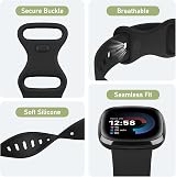 AK Straps Fitbit Sense 2 Sense Versa 4 Versa 3 Silicone Sport Band Pack E S view 6