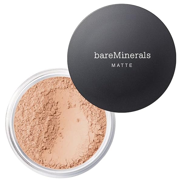 BAREMINERALS ORIGINAL MATTE LOOSE MINERAL FOUNDATION SPF 15, POWDER FOUNDATION MAKEUP, BUILDABLE COVERAGE, REDUCES SHINE, TALC FREE FOUNDATION, VEGAN