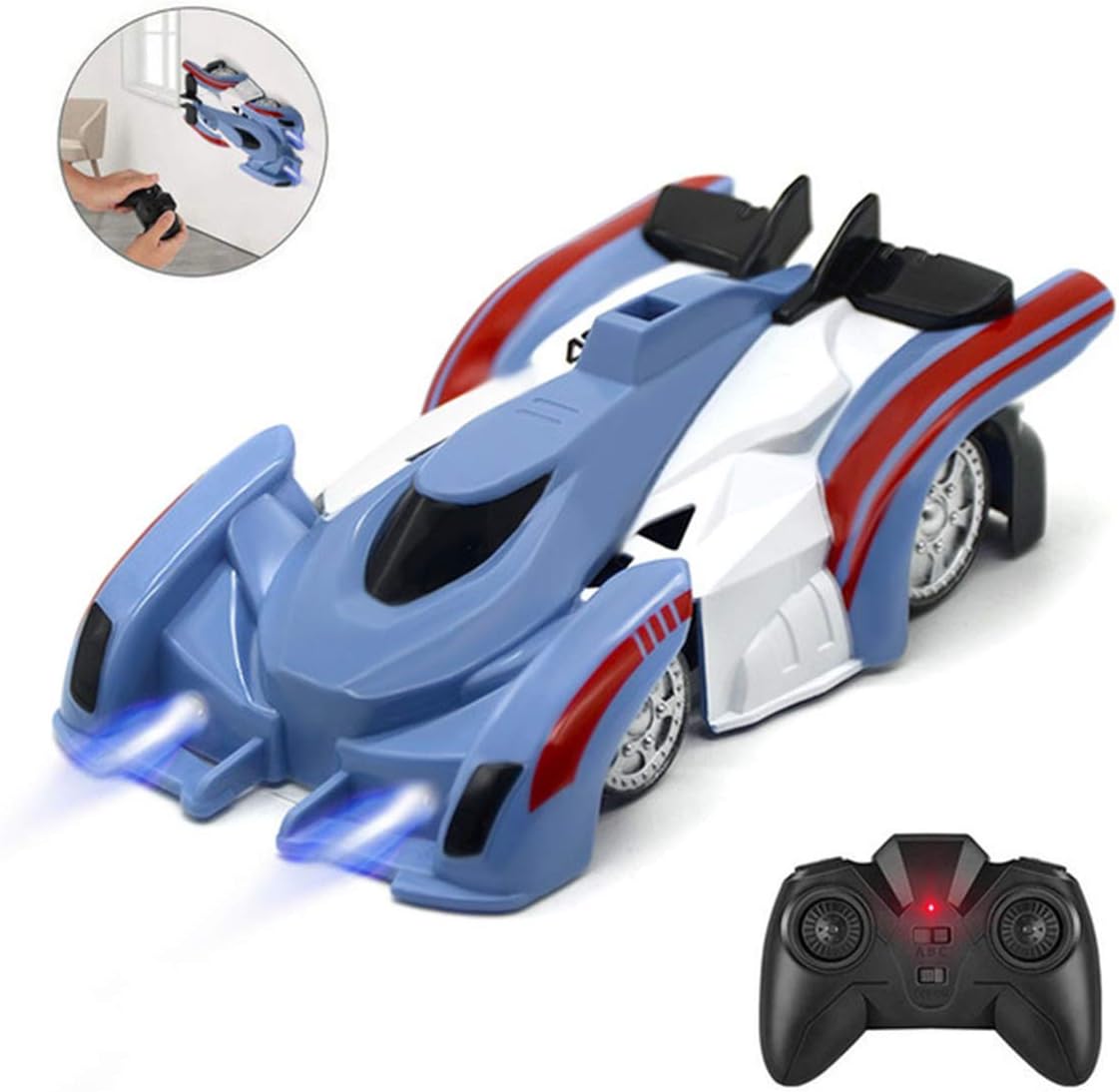 remote control car sticks to wall