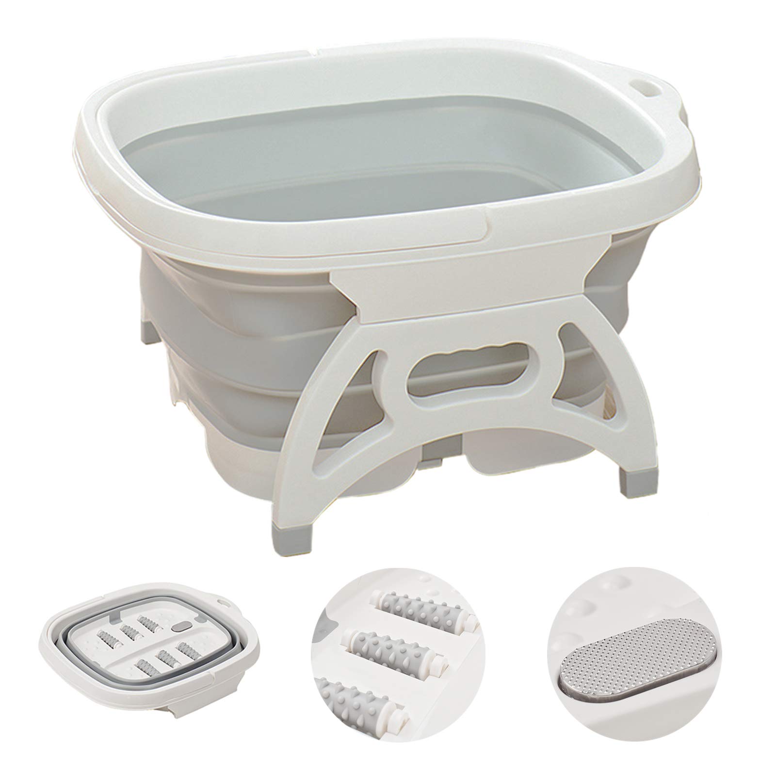 Lejesth Large Collapsible Foot Soaking Bath Basin