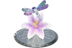 Glass Baron Small Dragonfly Lavender Lily