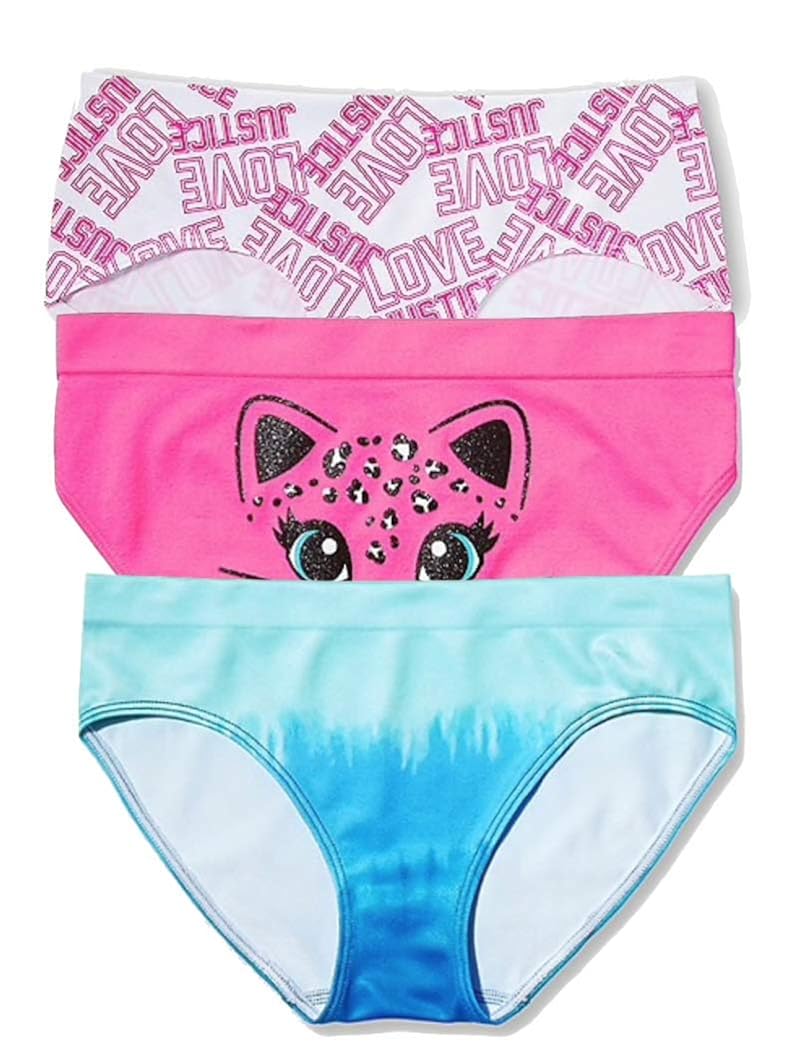 Buy Justice Panty, Bundle of 3Count Size 16/18 (Multi) at Amazon.in