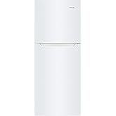 Frigidaire 10.1 Cu. Ft. Compact ADA Top Freezer Refrigerator in White with Electronic Control Panel, Reversible Door Swing, E