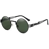 Dollger Steampunk Round Sunglasses Metal Frame Circle Shades