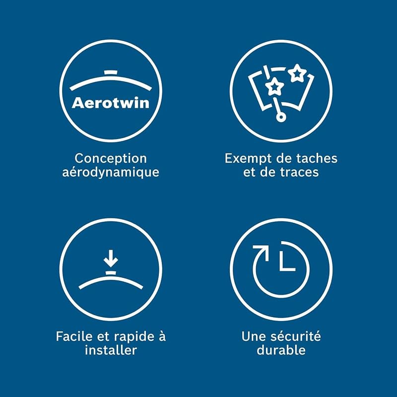 Bosch Aerotwin eA 012 S Jeu de 2 Balais d'essuie-glaces - 500 mm / 360 mm