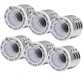 (6-Pack) SpiritLED E26 E27 to E12 Socket Adapter,UL Listed Medium Screw E26 to Candelabra Screw E12 Light Bulb Socket Adapter Converter Reducer (White Color-6pcs /Pack)
