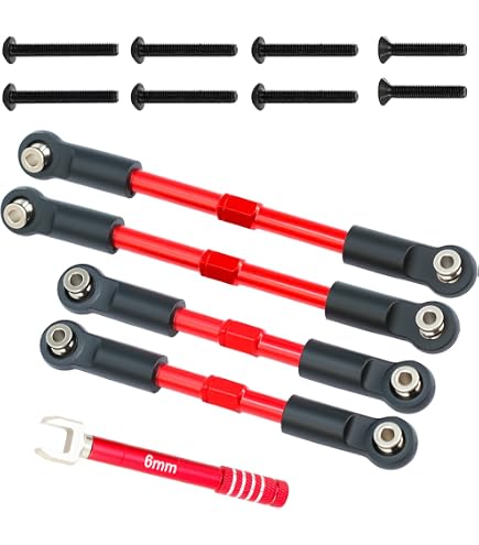 Amazon.com: Aluminum 7075 Front Steering Link Rod for Arrma 1/10