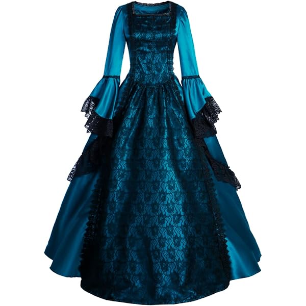 fitted lace wedding dress Amazon.com: Hedmy Womens Gothic Victorian Mermaid Sea Witch Cosplay  Costumes Princess Maxi Dress A-Line Dress Black Small : Clothing, Shoes &  Jewelry