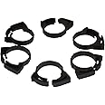 Two Little Fishies ATL5410W 6-Piece Plastic Hose Clamp Set, 3/4-Inch