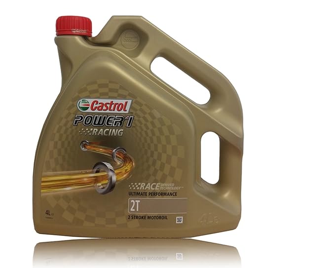 Castrol Motorenöl Power 1 Racing 2T / Kanister transparent 4L Motorrad