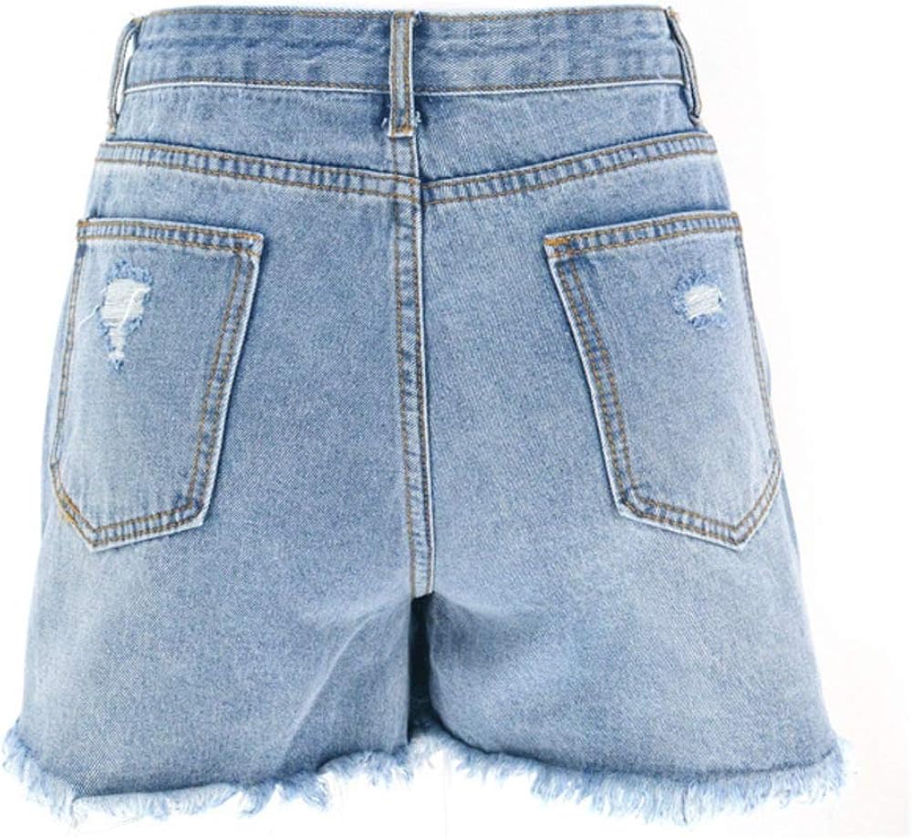 cute ripped high waisted shorts