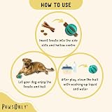PawsOnly Dog Treat Ball Dispenser Interactive Toy Green 7cm Medium view 7