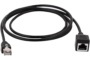 uxcell RJ45 Extension Cable, Male to Female Connector Network Cat 5 Patch Cable Ethernet Extension Extender Cord 1.5m 5ft