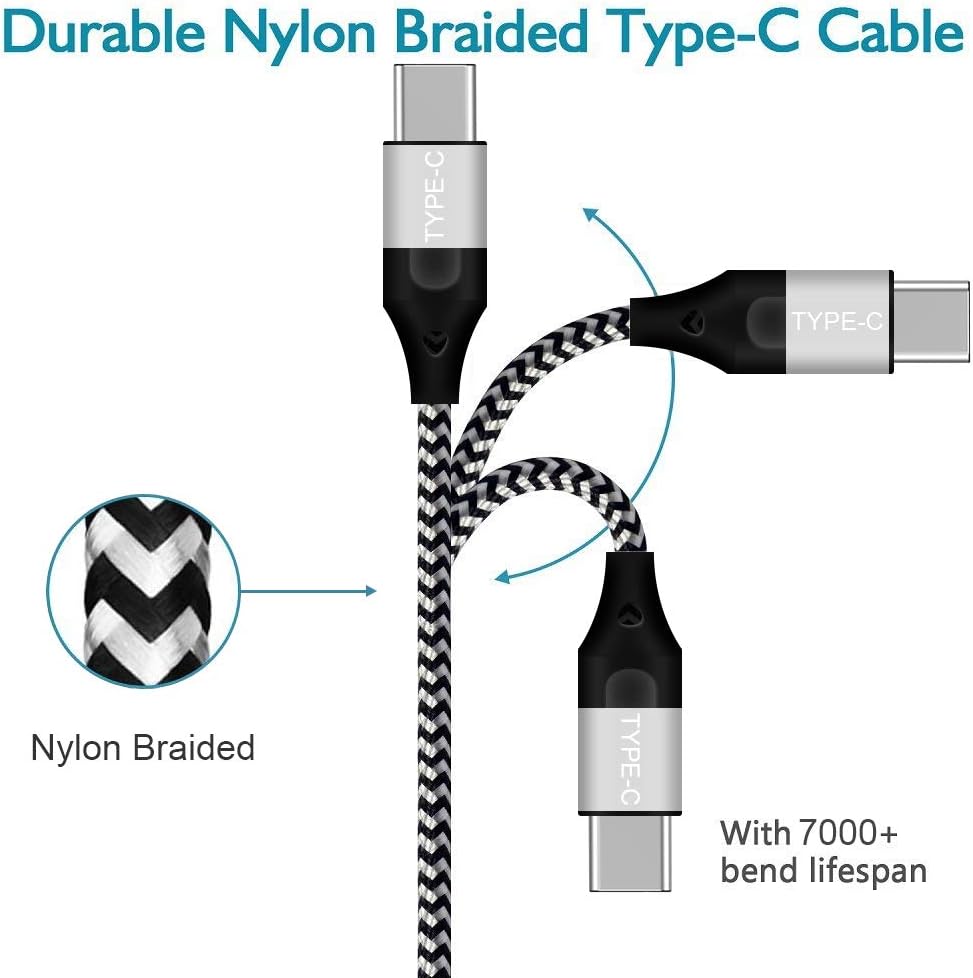 USB Type-C Charger Cords 3FT 3FT 6FT for Samsung Galaxy A50 A20 S10E S10 Plus S20 S20+ Ultra Tab S4 S5E Note 10 9 A40 A30 A70 A80,LG G8 V35 Thinq,Moto Z3 Z2 Play Phone Charging Cable,Fast Charge Wire