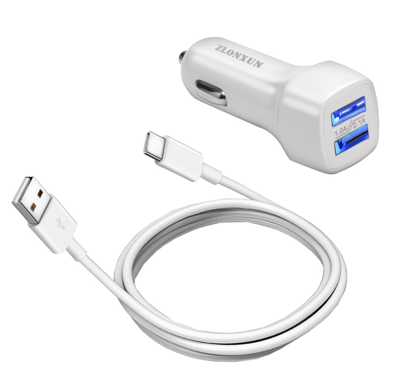 Cargador Coche Type C con Cable Type C USB para Samsung Galaxy