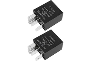 YINETTECH 2pcs 5Pins Windscreen Wiper Relay DC12V 30/20A 61366980177 Compatible with BMW 1 3 5 X1 X3 X4 X5 X6 Z4