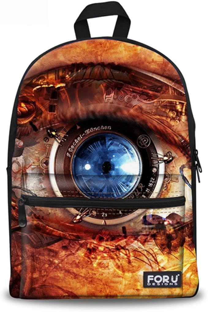 Eye 3D Printing Backpack for Teenagers Children Canvas