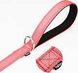 Taglory Dog Leads for Small Medium Dogs 2 cm Wide 180 cm Pink Reflective view 6