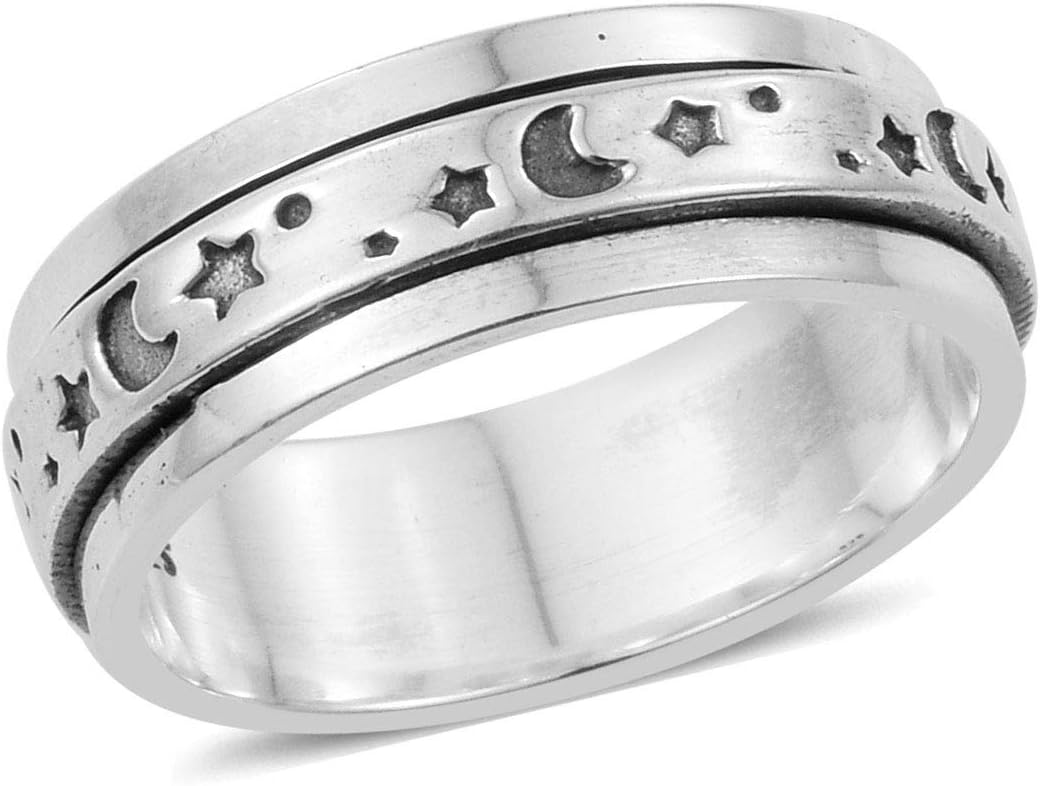 Shop LC Delivering Joy925 Sterling Silver Spinner Fashion Ring for Women