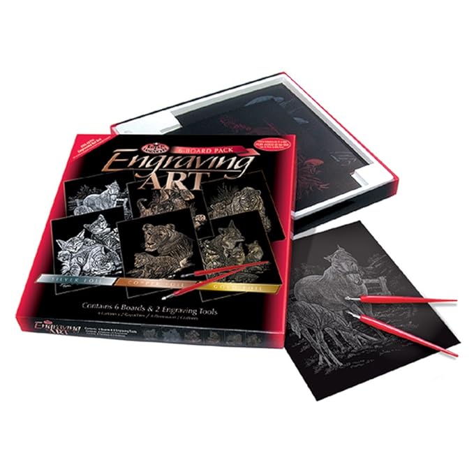 Royal Langnickel CSG-SET16 Kratzbilder/Engraving Art Box Set