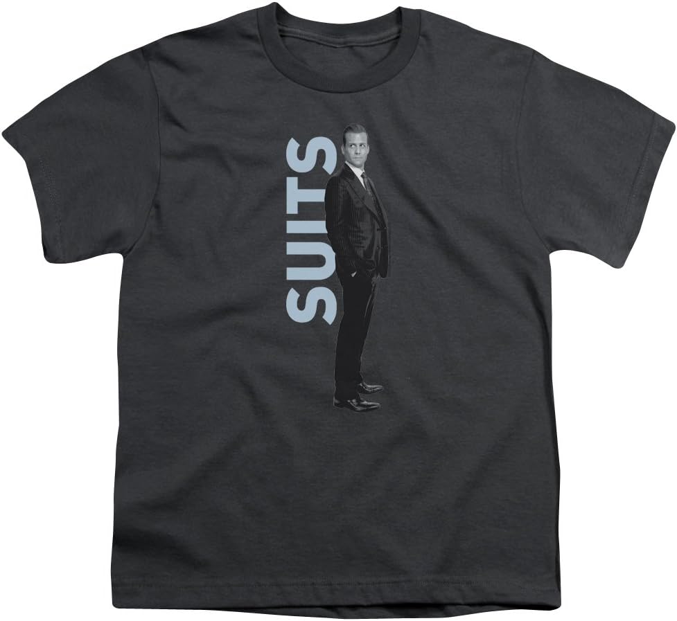 Suits Legal Drama Series Monotone Harvey Specter Standing Big Boys T Shirt Tee