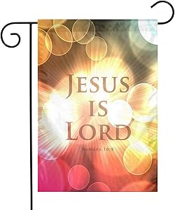 Jesus is Lord Garden Flag for Outside 12x18 Inch Double Sides Flag Outdoor Yard Flag Garden Decor