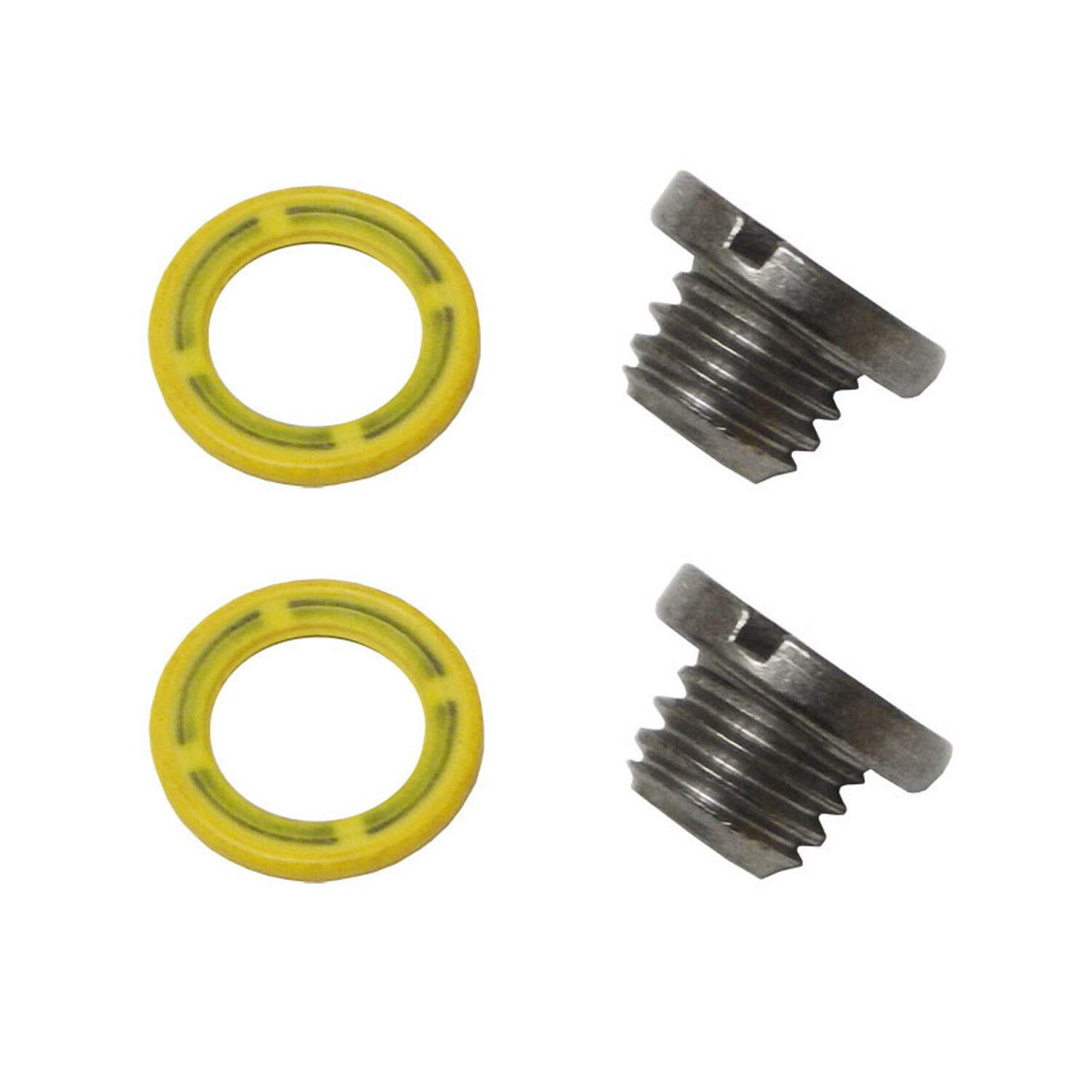 Photo 1 of 2 PCS Marine Drain Plug Screw Kits for Mercury MERCRUISER Replaces 10-79953Q2 10-79953A2 18-2244 22420 10-79953Q04