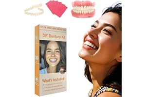 HEMOCRYPTIC Denture Do it Yourself Full Set of Top and Bottom Fake Teeth to Create Your Perfect Smile at Home-QQ4